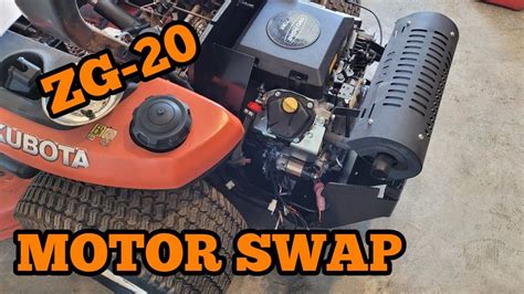 Kubota Zg20 Zero Turn Project Part 2 Motor Test Fit Youtube