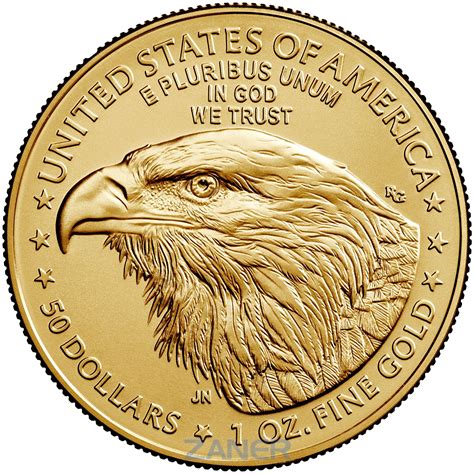 Zaner Precious Metals American Gold Eagle Bullion Coin 1 Troy Ounce