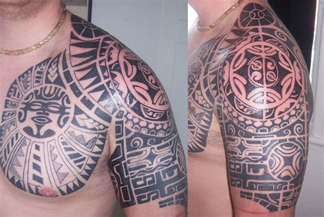 These tattoos were meant to honor the people in the tribe for their achievements. Tattooz Designs: Tribal Shoulder Tattoos Designs| Tribal Shoulder Tattoos Idea