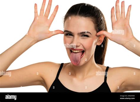 Expression Emotion Sticking Out Tongue Hi Res Stock Photography And