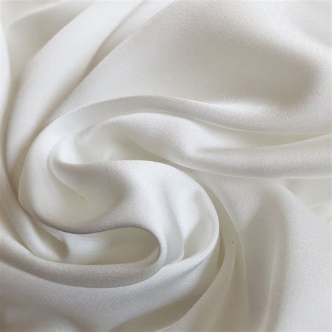 White Milk Silk Satin Fabric Silk Fabric By The Yard Wedding Etsy