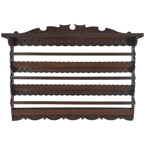 Antique French Hanging Wall Plate Rack Circa 1800 At 1stdibs