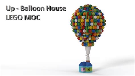 Up Balloon House Lego Moc Virtual Build Youtube