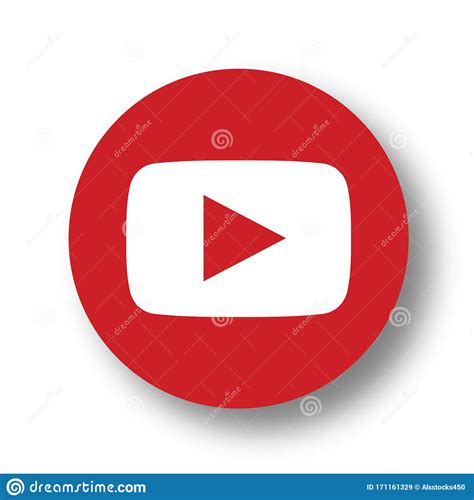 Youtube Logo Icon Editorial Stock Image Illustration Of Icon 171161329