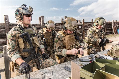 Military Armament Raiders With United States Marine Corps Forces