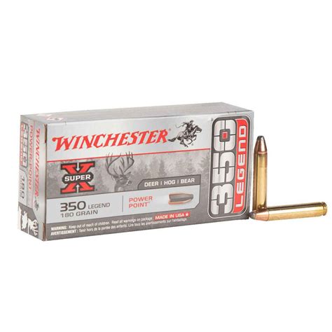 Winchester Super X 350 Legend 180gr Power Point Rifle Ammo 20 Rounds