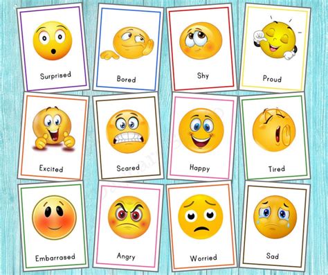 Feelings And Emotions Flashcards Free Printable Printable Word Searches