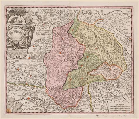 Antique Map Of Transylvania 1720 Large Map Print Fine Etsy Uk