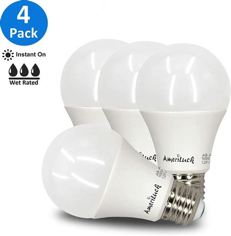 Ameriluck 4pack 100w Equivalent A19 Led Light Bulbs 15 Watts Non