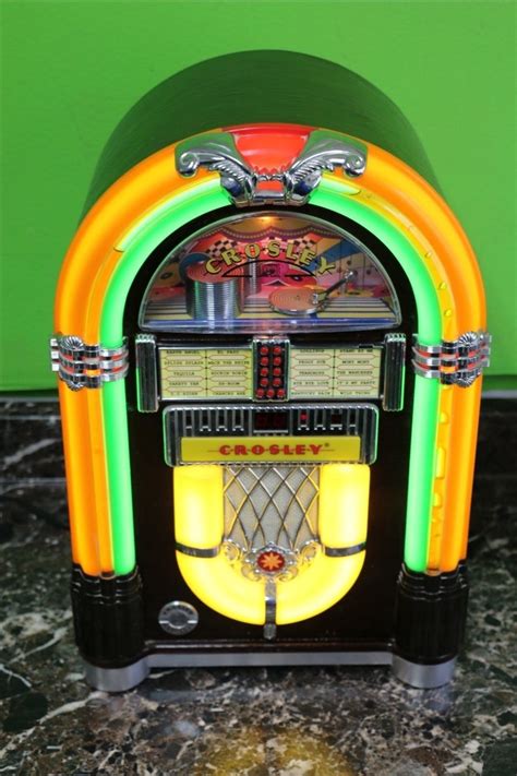 Crosley Wurlitzer Jukebox ~ Wr18 1015 Mini Bubbler Jukebox Jukeboxes