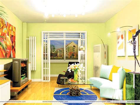 Interior Exterior Plan Elegant Living Room With Simple Decor
