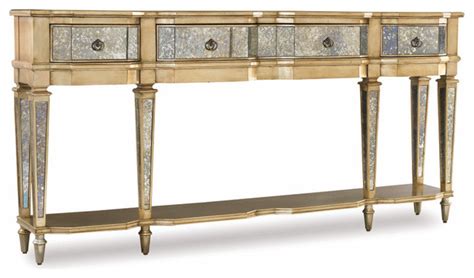 Three Drawer Thin Console Victorian Console Tables By Benjamin