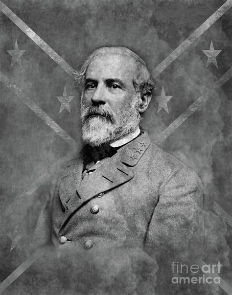 General Robert E Lee Confederate Flag Vert Digital Art By Randy Steele