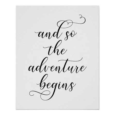 We think they are the best adventure. And so the adventure begins wedding quote Poster ...