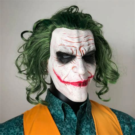 Joker Mask Movie Batman The Dark Knight Horror Clown Cosplay Latex