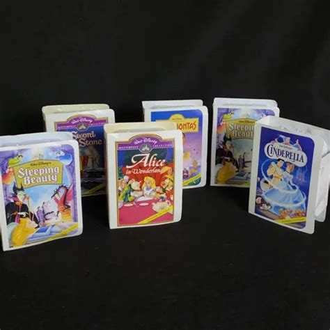 Mcdonalds Walt Disney Masterpiece Collection Happy Meal Vhs Toy Lot Of 6 2900 Picclick