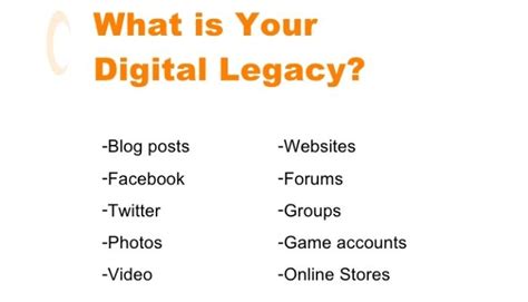 Planning For Your Digital Legacy