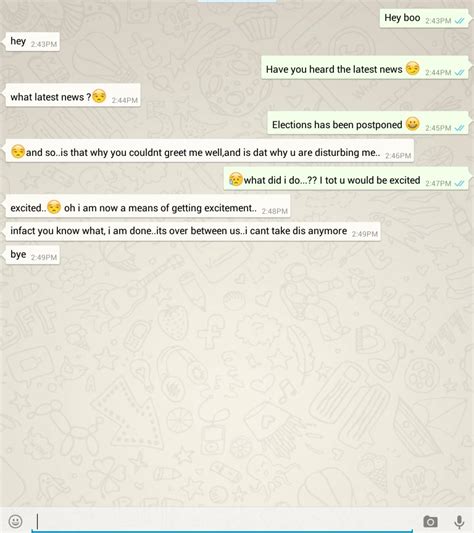 a funny conversation between two lovers about valentines day romance nigeria