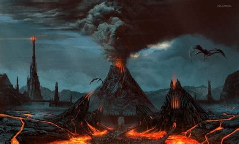 Concept Art For Mordor Lord Of The Rings Trilogy Rlotr