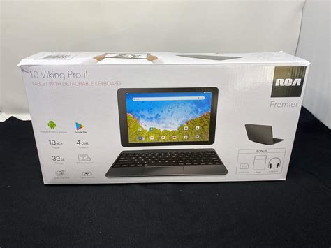 Lot 52 Like New Rca Premier Viking Pro Ii Tablet W Keyboard Adam