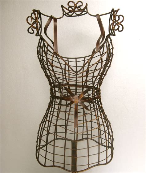 Vintage Mannequin Wire Form Dress Mannequin Brown Decor