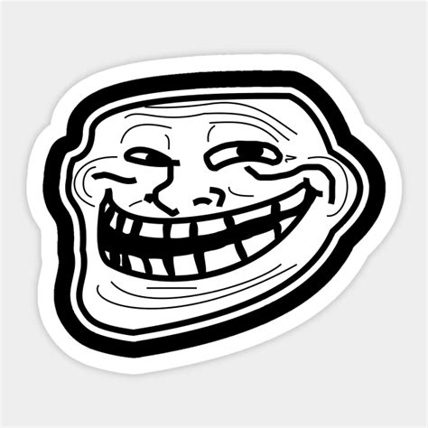 trollface troll humor sticker teepublic