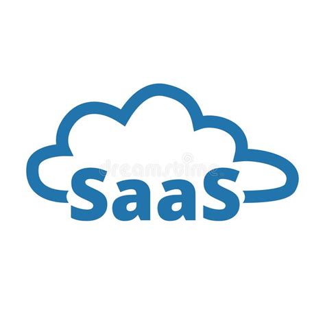 Software As A Service Saas Technology Icon Logo Packaged Software