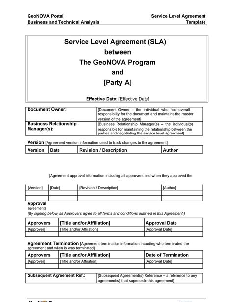 Free Service Agreement Contract Template Australia