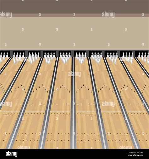 Bowling Lanes Stock Vector Images Alamy
