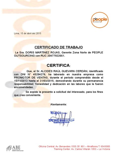 Formato Para Certificado Laboral Images And Photos Finder