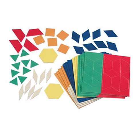 Magnet Pattern Blocks Includes 6 Red Trapezoids 9 Blue Parallelograms