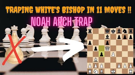 Trapping And Killing White S Bishop In Moves L Noah S Arch Trap L