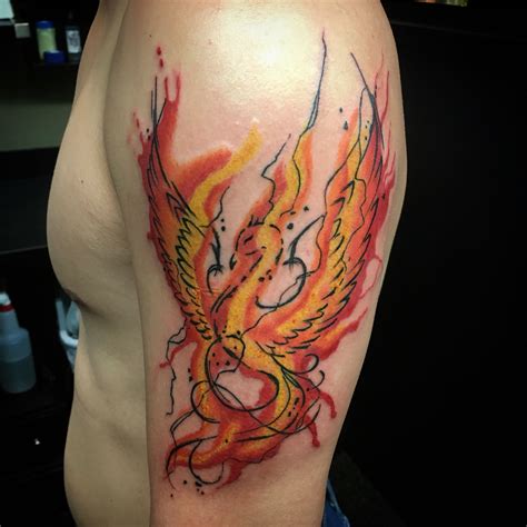 Phoenix Tattoo Watercolor