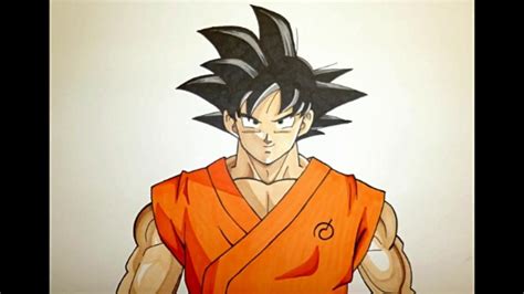 Cómo Dibujar A Goku How To Draw Goku Speed Draw Dragon Ball Super