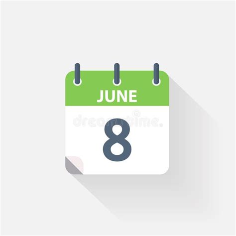 22 June Calendar Icon Stock Illustration Illustration Of Calendar