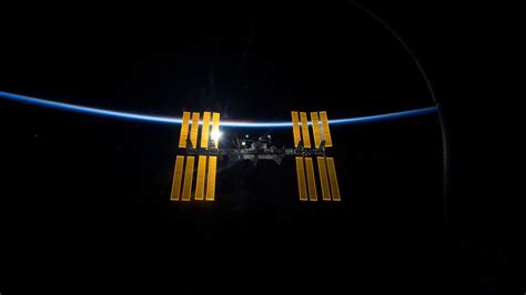Space Station Iss World Laboratory Light 4k Wallpaper 4k