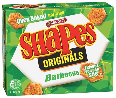 Arnotts Shapes 175g Bbq Flavour Available From Access Direct