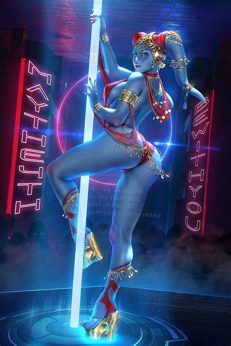 rule 34 alien girl armlet ass ayyasap blue eyes blue skin bracelet dancer dancer outfit