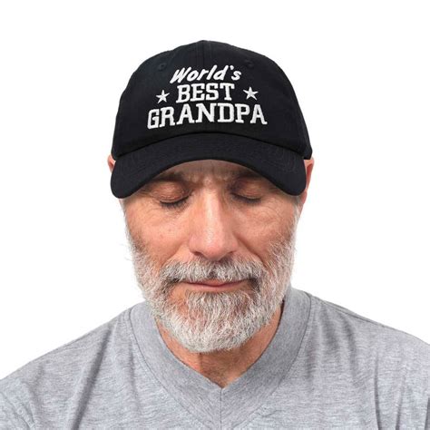 Dalix Worlds Best Grandpa Dad Hat Grandfather T Cotton Cap Ebay