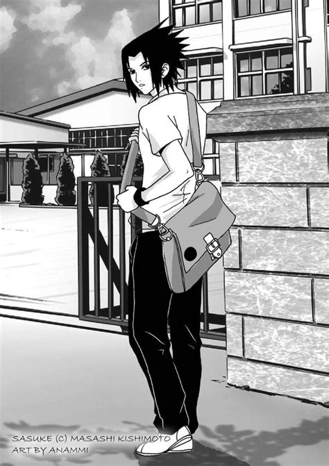 Sasuke Go To School By Anammi On Deviantart