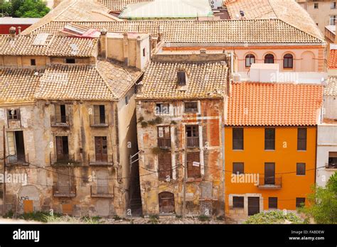 Old Abandoned Houses In Spanish Town Tortosa Spain Stock Photo Alamy