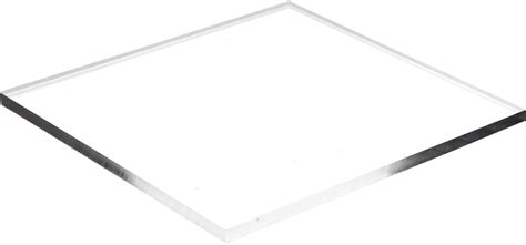Plymor Clear Acrylic Square Polished Edge Display Base 6 W X 6 D X 0