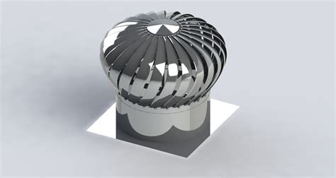 Turbo Ventilation Fan Industrial Fan 3d Cad Model Library Grabcad