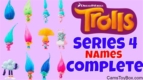 Dreamworks Trolls Series 4 Names Blind Bags Toy Review Complete