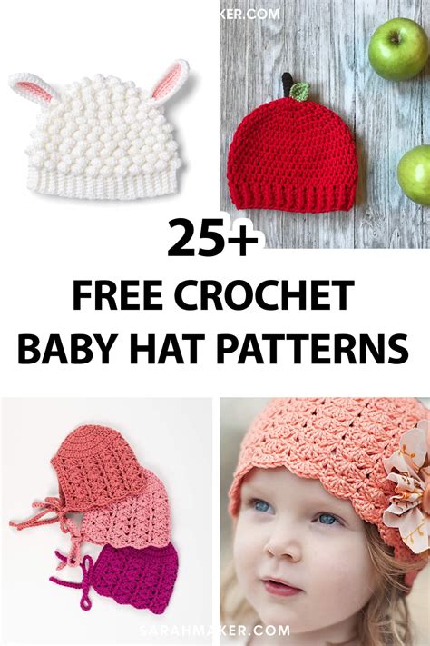 Free Crochet Flower Patterns For Baby Hats Best Flower Site