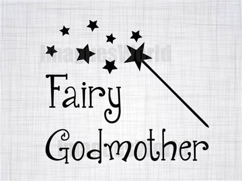 Fairy Godmother SVG Magic SVG Wand SVG Silhouette