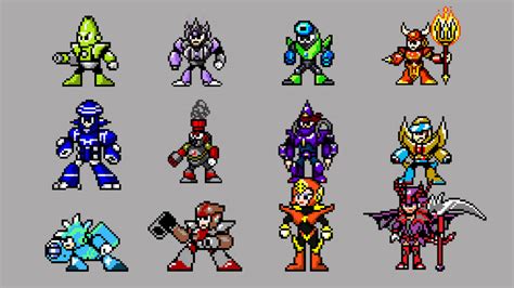 Mega Man F All 12 Robot Masters By Ahmani Noel On Deviantart
