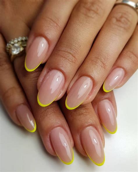 30 Pretty Summer Oval Nails to Express Your Personality | Diseños de uñas ovaladas, Formas de