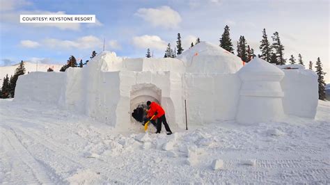 The Worlds Largest Mountaintop Snow Fort Is Back At Colorados