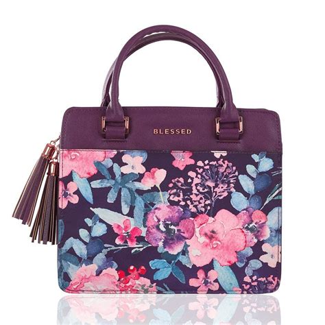 Blessed Purple Floral Purse-Style Bible Cover | Purse styles, Bible bag